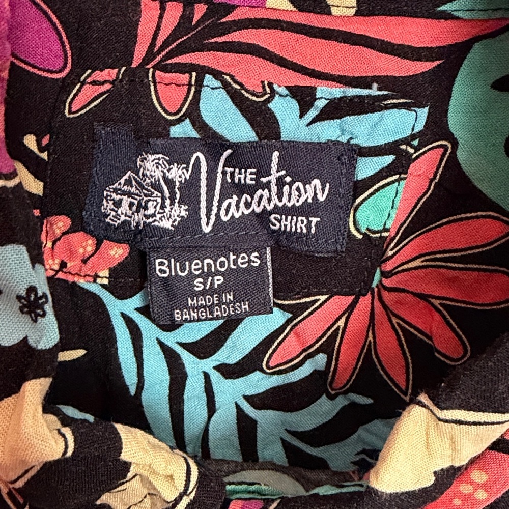VTG Vibrant Tropical Woman's Bold Floral Shirt Sz SP. - Picture 2 of 6